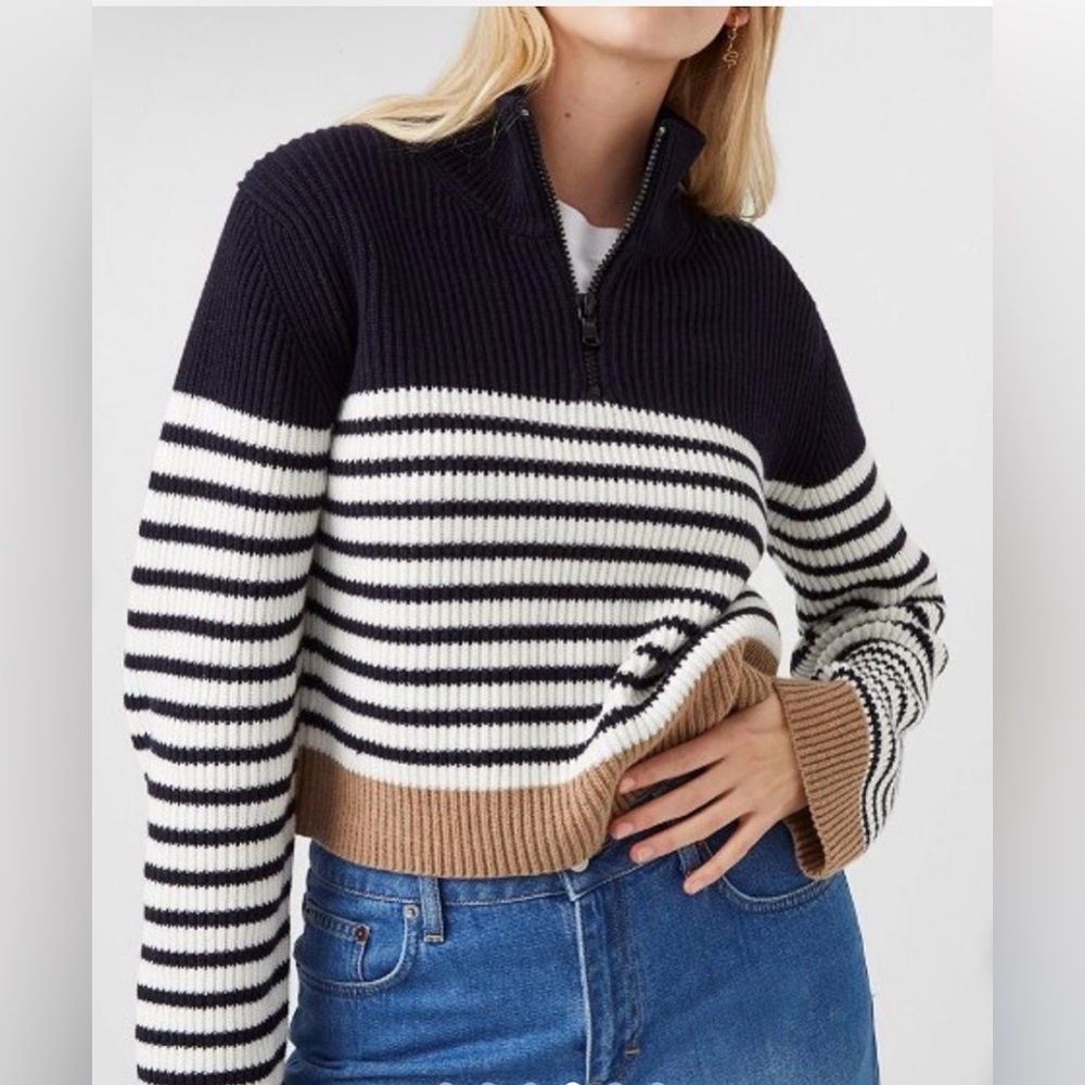 French Connection Kai Half Zip Sweater